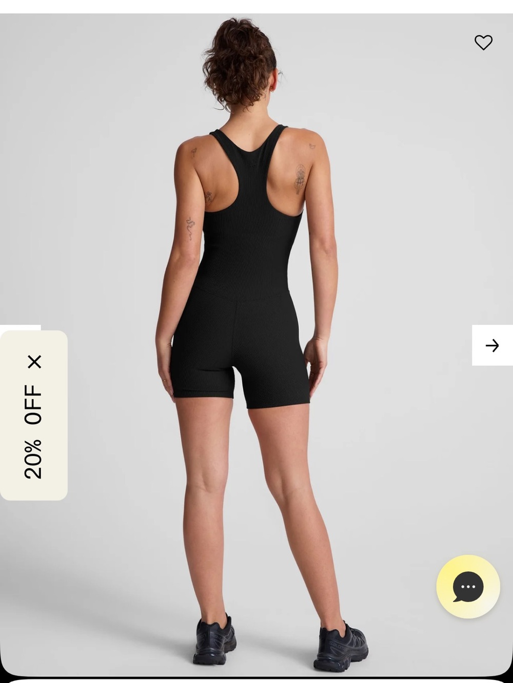 Beyond Yoga Routine Ribbed Biker Jumpsuit